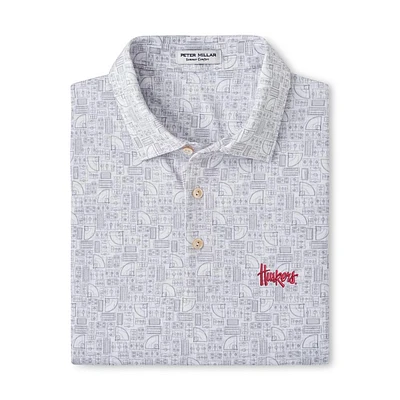 Nebraska Peter Millar Out of Bounds Performance Polo