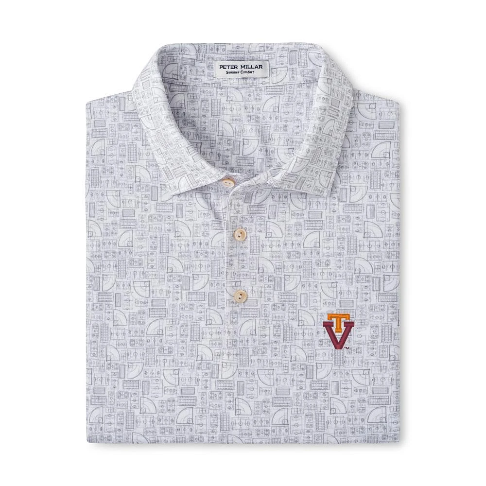 Virginia Tech Peter Millar Vault Out of Bounds Performance Polo