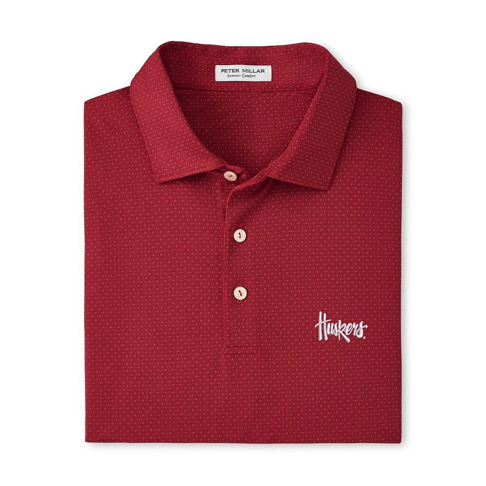 Nebraska Peter Millar Tesseract Performance Polo
