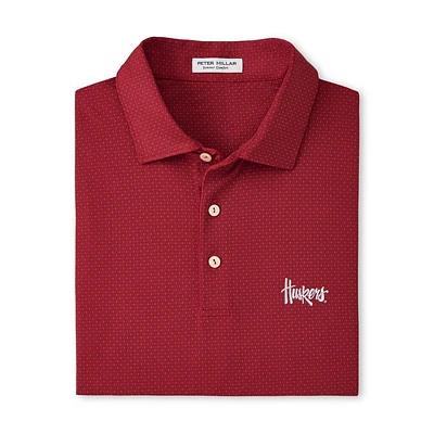 Nebraska Peter Millar Tesseract Performance Polo
