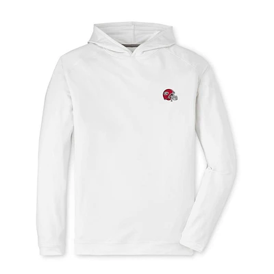 Georgia Peter Millar Helmet Pine Performance Hoodie