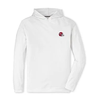 Georgia Peter Millar Helmet Pine Performance Hoodie