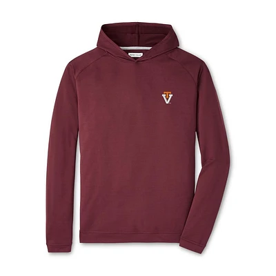 Virginia Tech Peter Millar Vault Pine Performance Hoodie