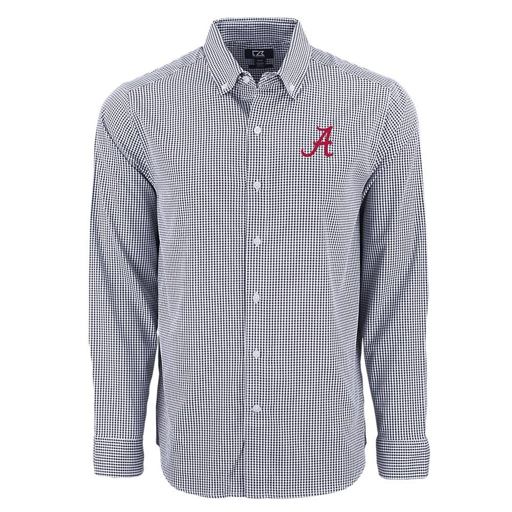 Alabama Cutter & Buck Skyline Epic Gingham Dress Shirt