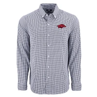 Arkansas Cutter & Buck Skyline Epic Gingham Dress Shirt