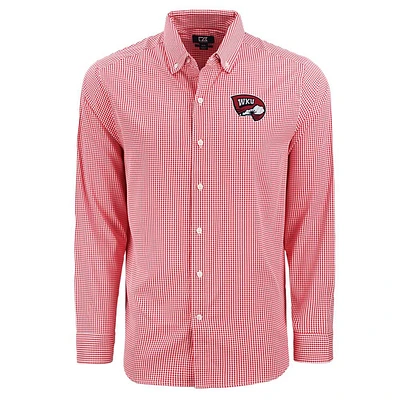 Western Kentucky Vault Cutter & Buck Skyline Epic Gingham Dress Shirt