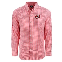 Western Kentucky Cutter & Buck Skyline Epic Gingham Dress Shirt
