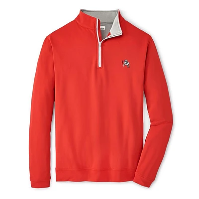 Georgia Peter Millar Vintage Perth Performance 1/4 Zip Pullover