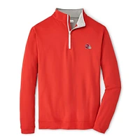 Georgia Peter Millar Helmet Perth Performance 1/4 Zip Pullover