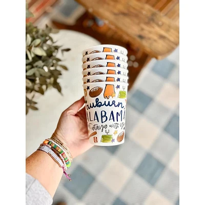 Auburn Multi Sport Reusable Party Cups