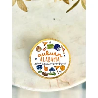 Auburn Wood and Enamel Small Tray