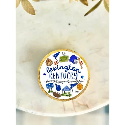Lexington Wood and Enamel Small Tray