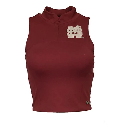 Mississippi State Hype And Vice Belle Zip Mock Top