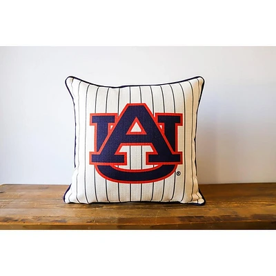 Auburn Baseball Pinstripe Pillow