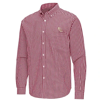 Florida State Antigua Ellis Gingham Woven Shirt