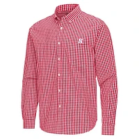 Nebraska Antigua Ellis Gingham Woven Shirt