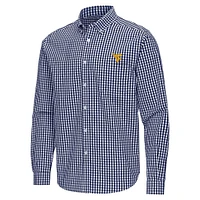 West Virginia Antigua Ellis Gingham Woven Shirt
