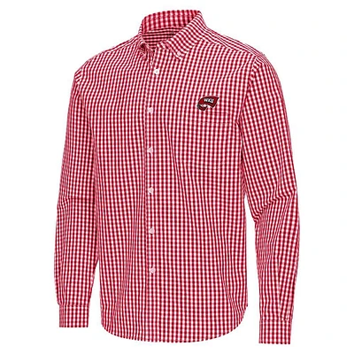 Western Kentucky Antigua Ellis Gingham Woven Shirt