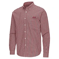 Mississippi State Antigua Ellis Gingham Woven Shirt
