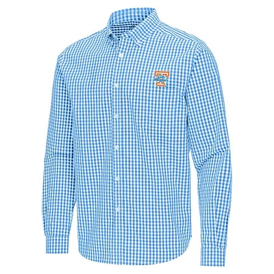 Tennessee Antigua Lady Vols Ellis Gingham Woven Shirt