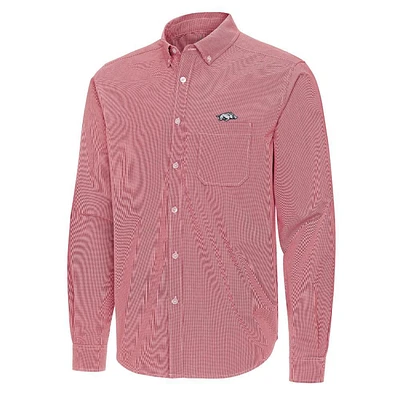 Arkansas Antigua Porter Micro Check Woven Shirt