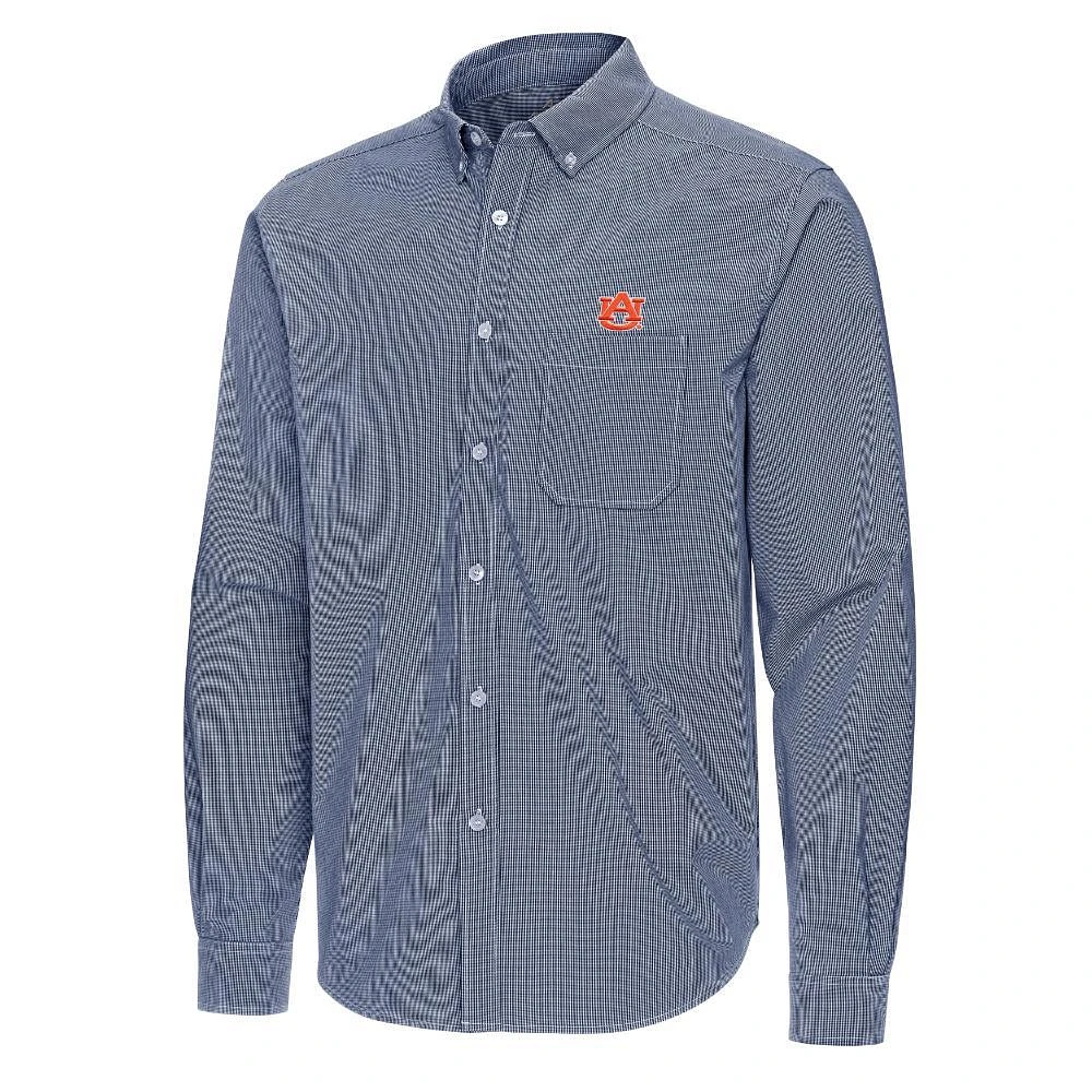 Auburn Antigua Porter Micro Check Woven Shirt