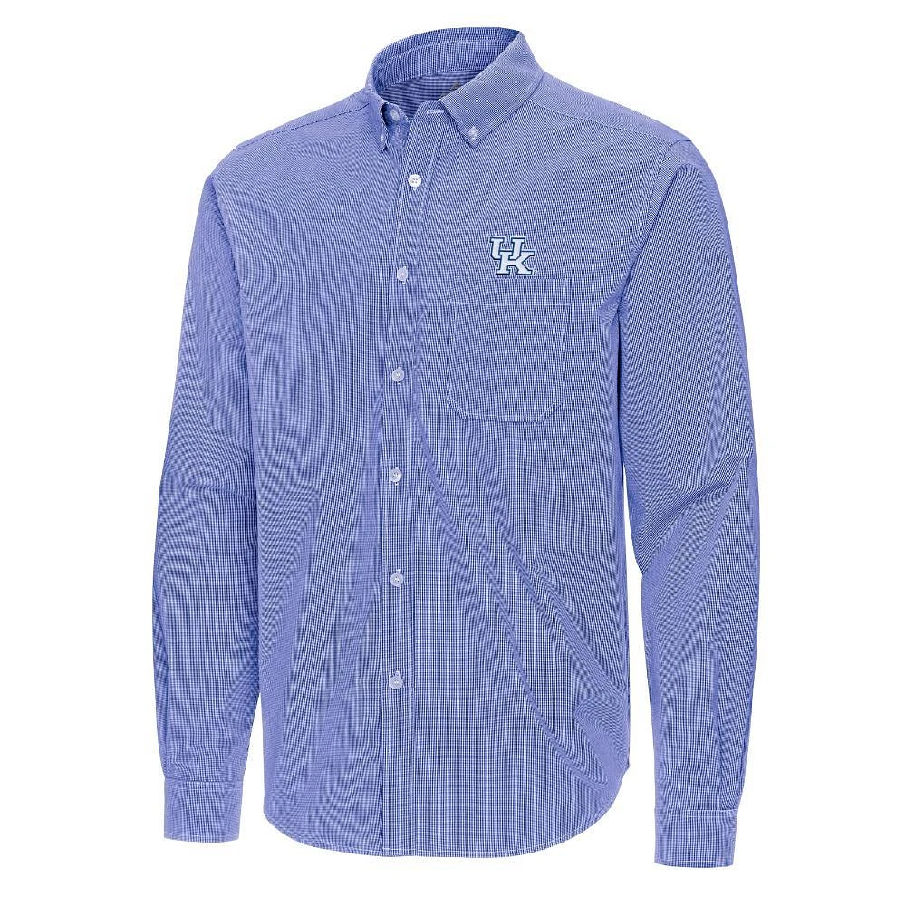 Kentucky Antigua Porter Micro Check Woven Shirt