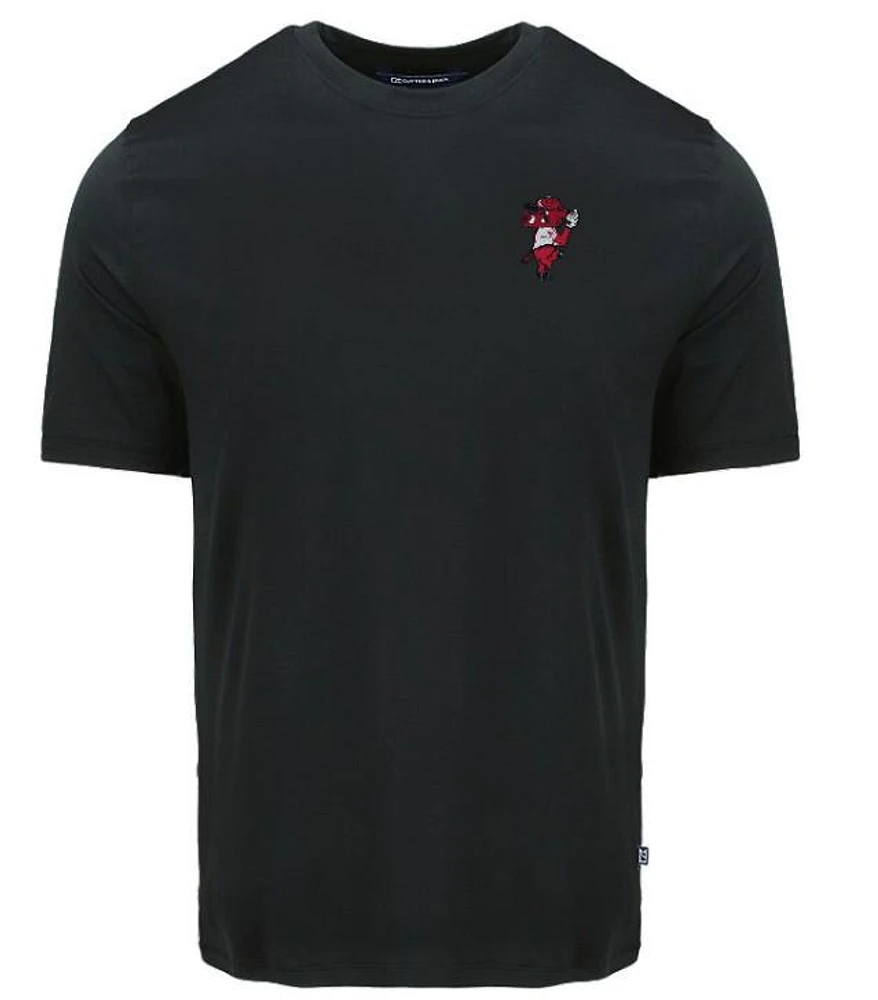 Arkansas Pitching Ribby Cutter & Buck Coastline Comfort Tee Shirt