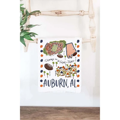 Auburn 19X28 Football Town Tea Towel