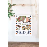 Auburn 19X28 Football Town Tea Towel