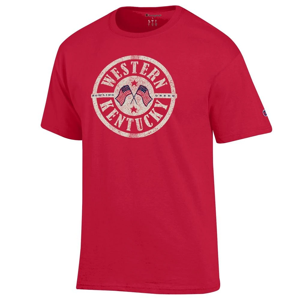 Western Kentucky Champion Circle Flags Americana Tee