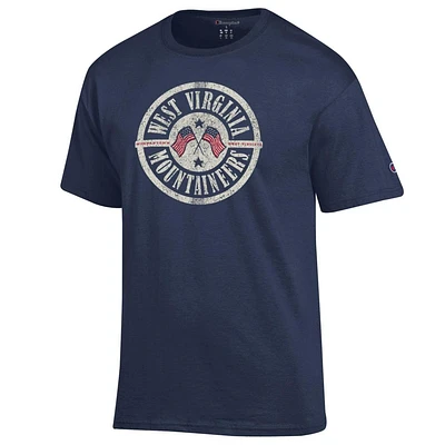 West Virginia Champion Circle Flags Americana Tee