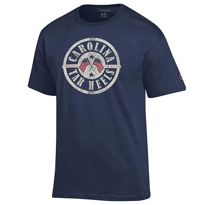 UNC Champion Circle Flags Americana Tee