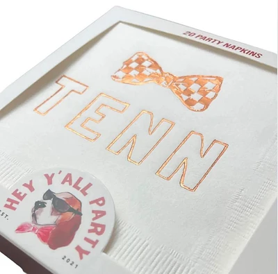Checkerboard Bow 20-Count Napkins
