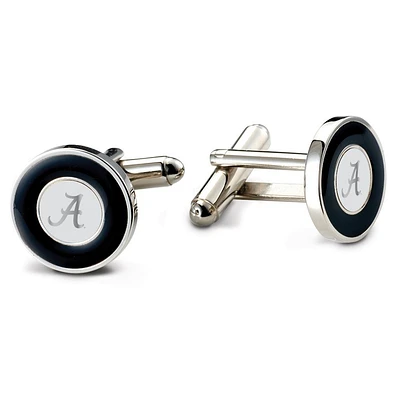 Alabama Silver Medallion Cuff Links