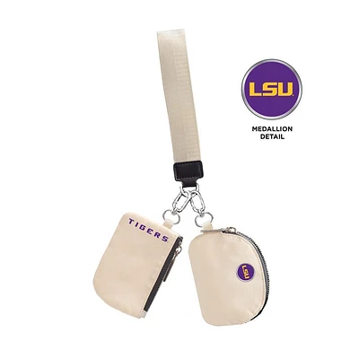 LSU Oversized Keystrap with Dual Coin Purses
