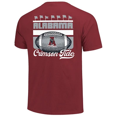 Alabama Football Flag Lineup Comfort Colors Tee