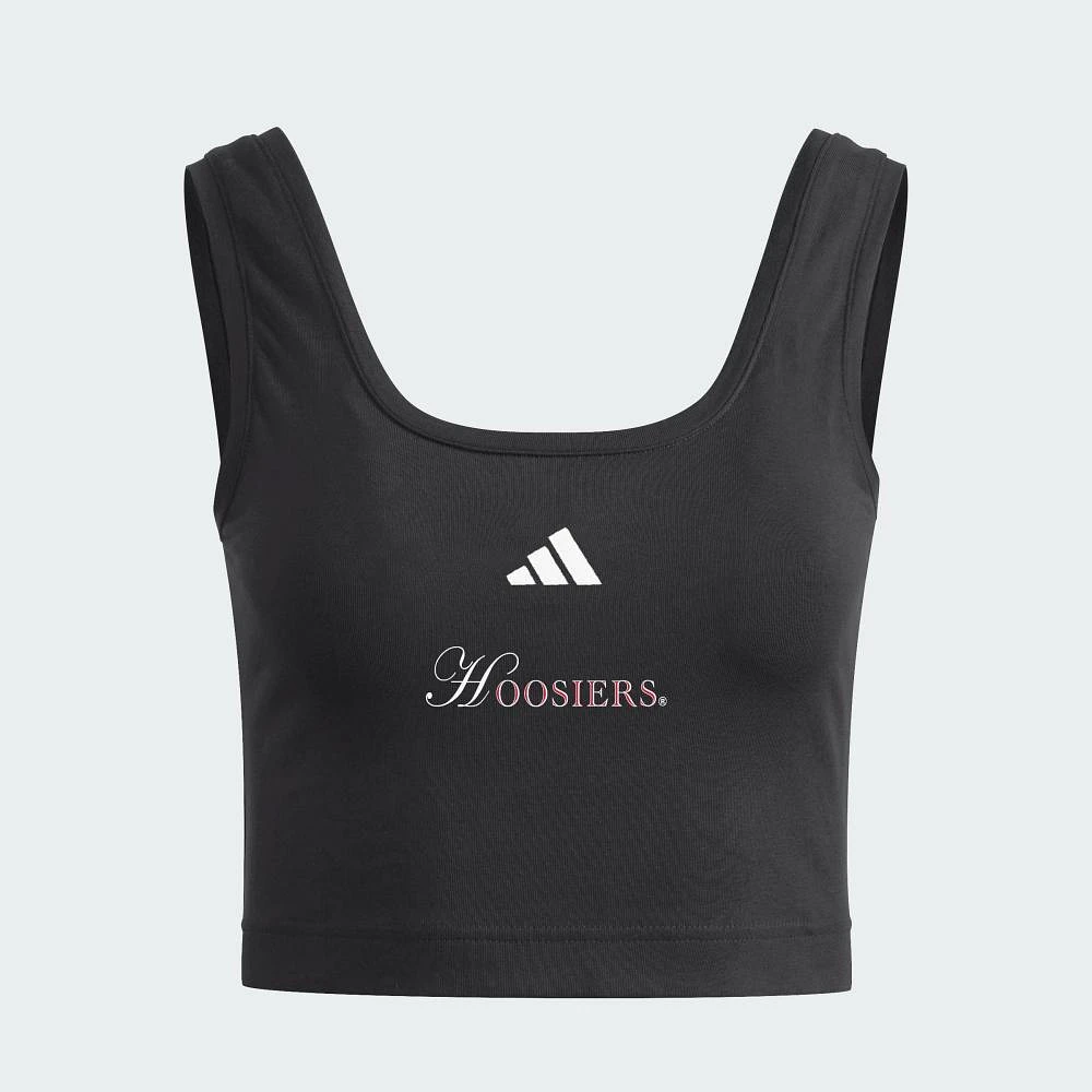 Indiana Adidas Women's Spring Semester Cropped Tank Top