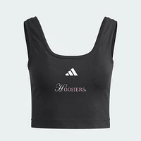 Indiana Adidas Women's Spring Semester Cropped Tank Top