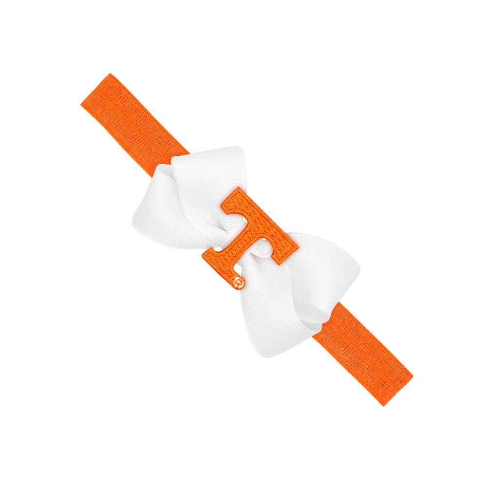 Tennessee Infant Mini Bow with Logo Patch Headband