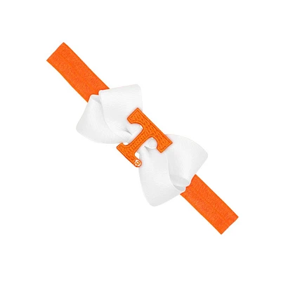Tennessee Infant Mini Bow with Logo Patch Headband