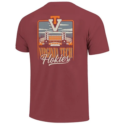 Virginia Tech Vault Stadium Sky Comfort Colors Tee