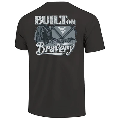 West Virginia Built On Bravery Mining Landscape Detail Comfort Colors Tee
