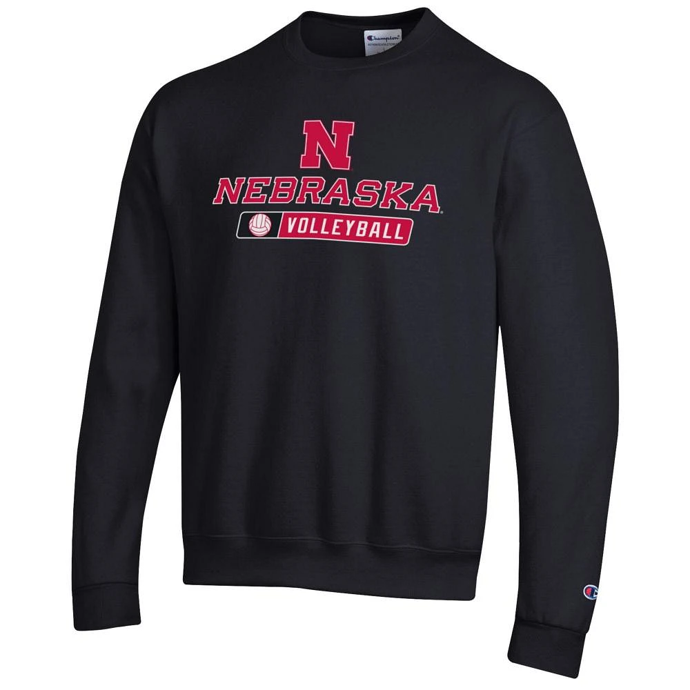 Nebraska Champion Basic Volleyball Sweatshirt