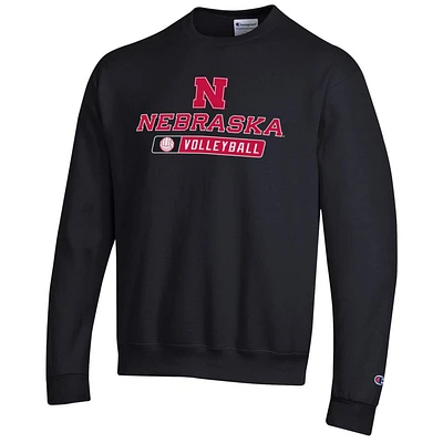 Nebraska Champion Basic Volleyball Sweatshirt