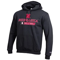 Nebraska Champion Basic Volleyball Hoodie