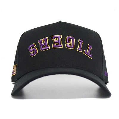 LSU No Rivals Upside Down Tigers Structured Cap