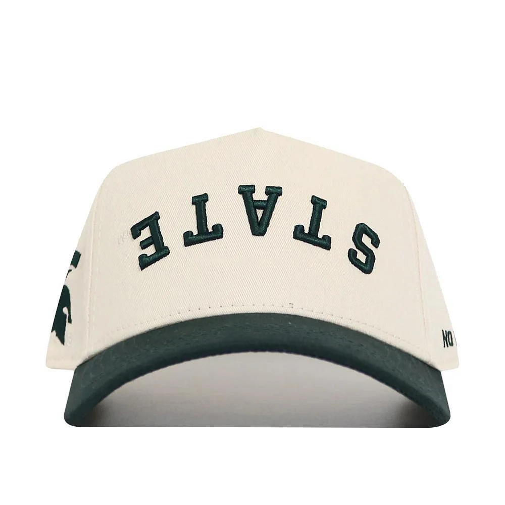 Michigan State No Rivals Upside Down State Structured Cap