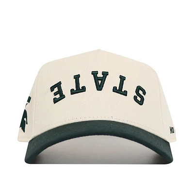 Michigan State No Rivals Upside Down State Structured Cap