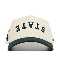 Michigan State No Rivals Upside Down State Structured Cap
